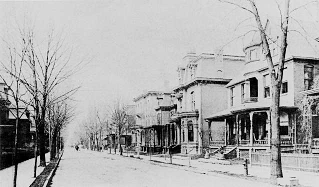 South Franklin Street circa 1891