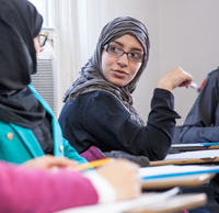 International Students in Classroom.